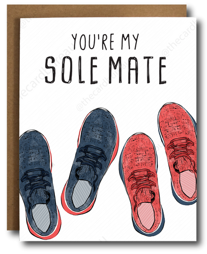 Sole Mate Love or Anniversary Card