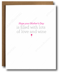 Wine Filled Mother's Day Card