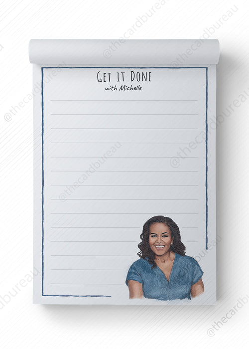 Michelle Obama Get it Done Notepad – The Card Bureau