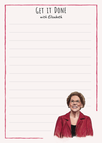Elizabeth Warren Get it Done Notepad