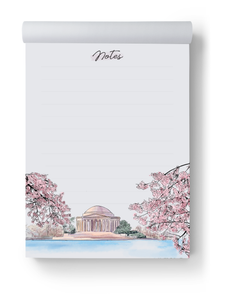 Jefferson Memorial Cherry Blossom Season Notepad