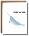 Awesome Narwhal Card
