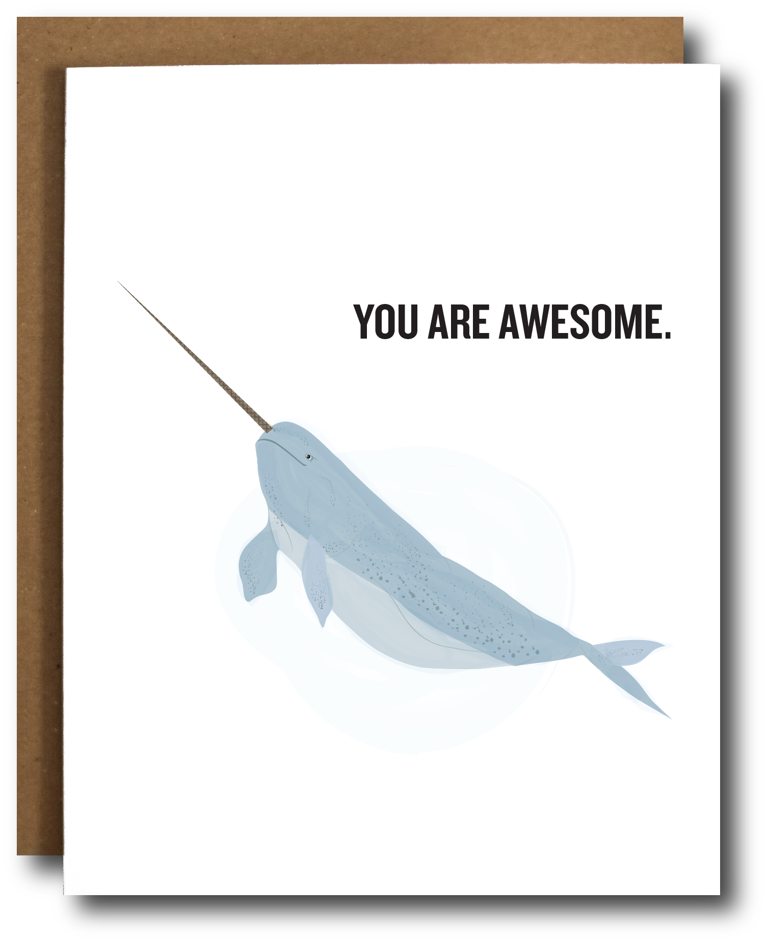 Awesome Narwhal Card