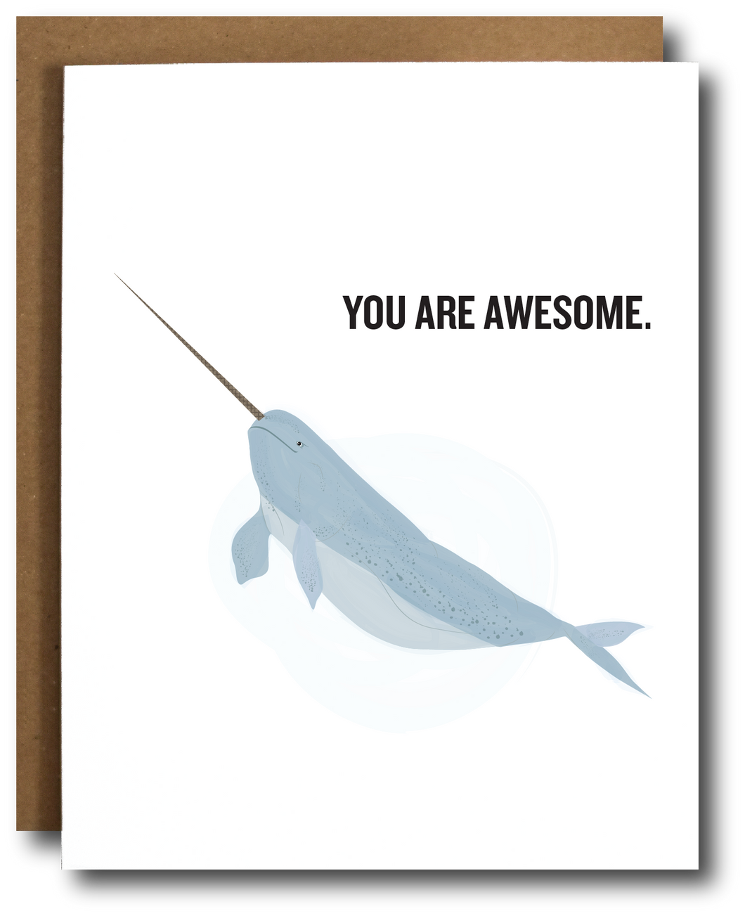 Awesome Narwhal Card