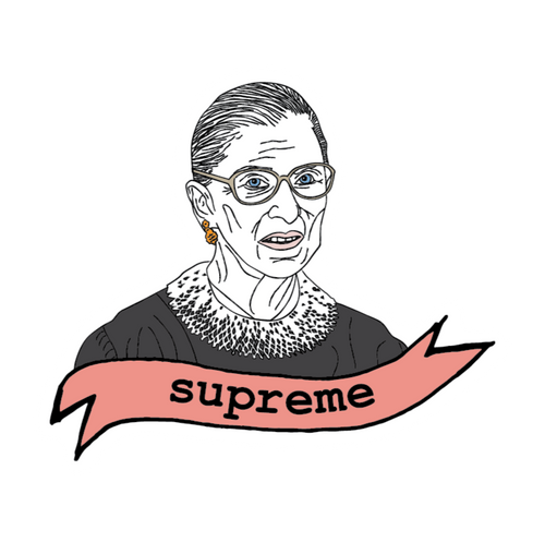 Ruth Bader Ginsburg 'Supreme' Sticker