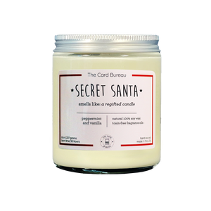 Secret Santa Christmas Candle