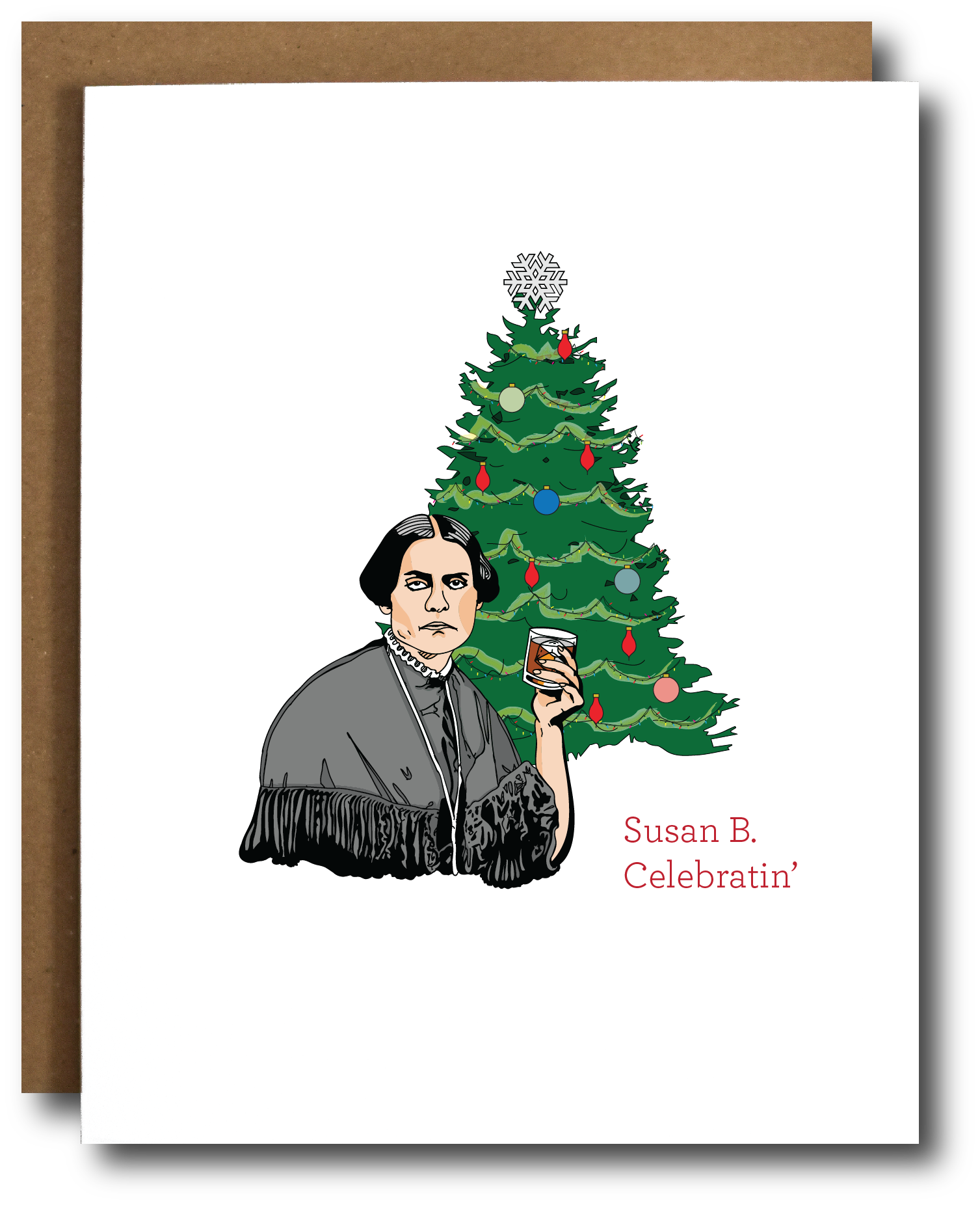 Susan B. Anthony Holiday card