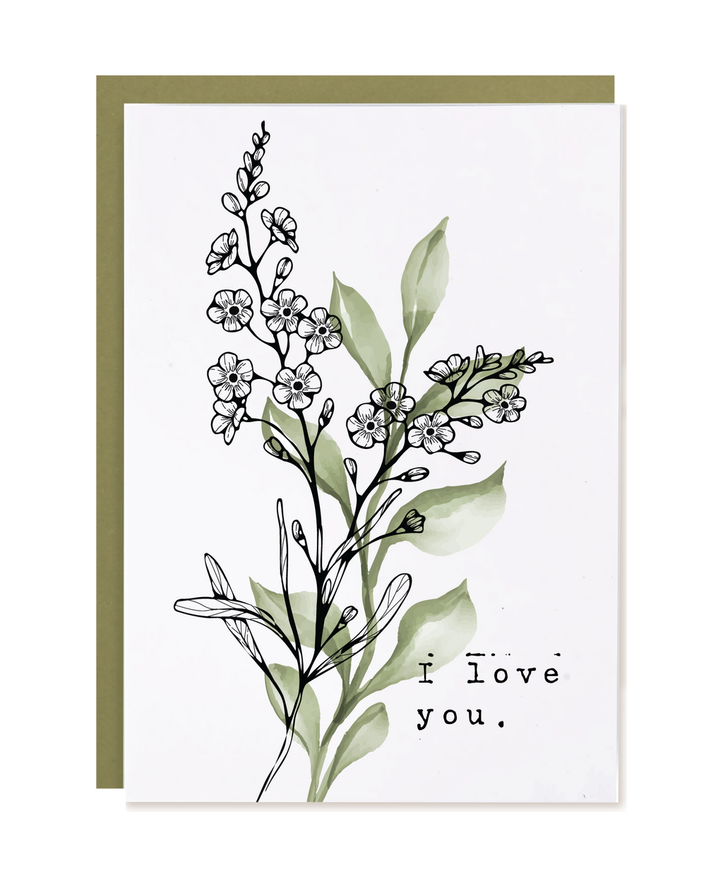 COTTON RAG I LOVE YOU