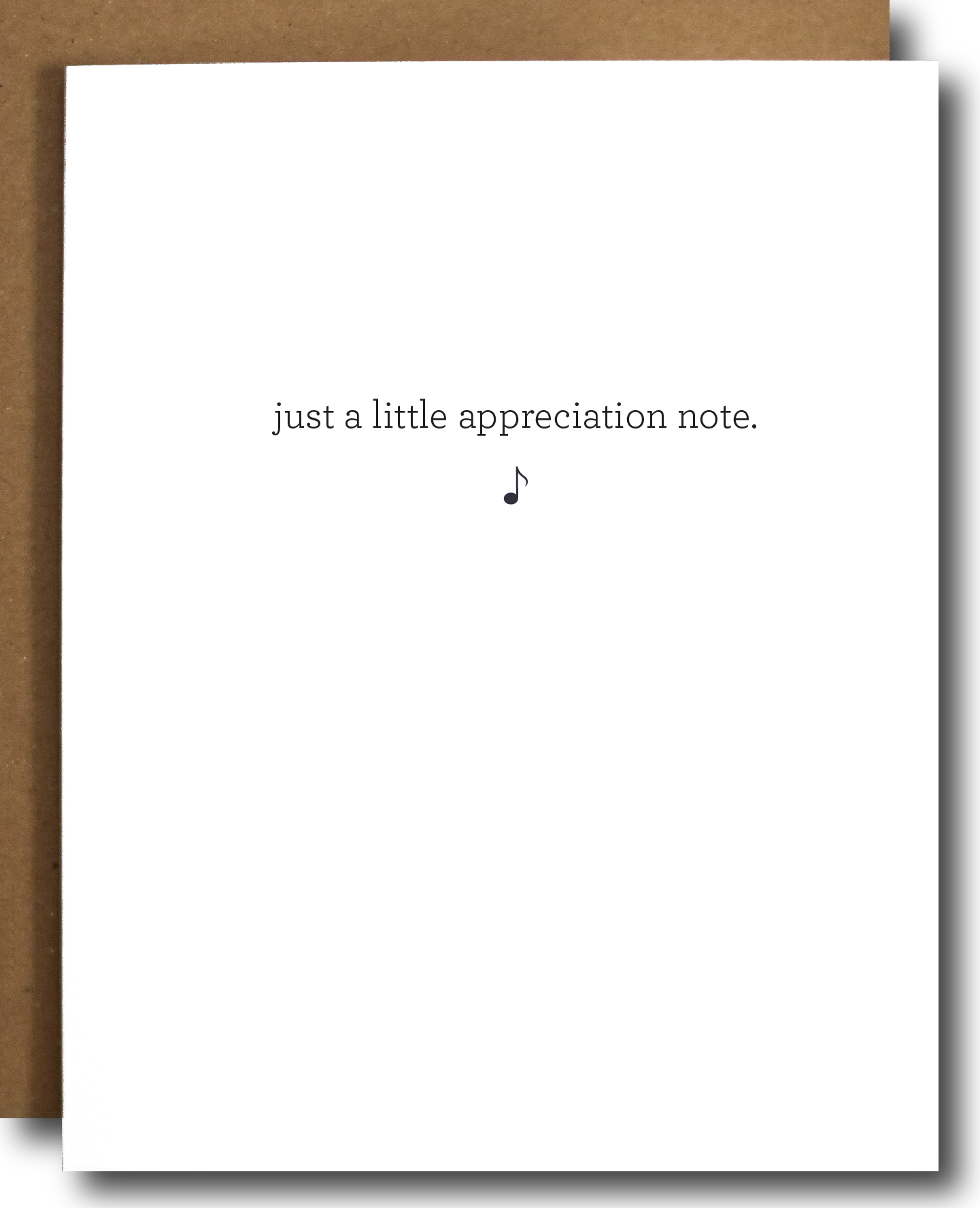 Appreciation Note Card