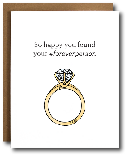 Forever Person Engagement Card