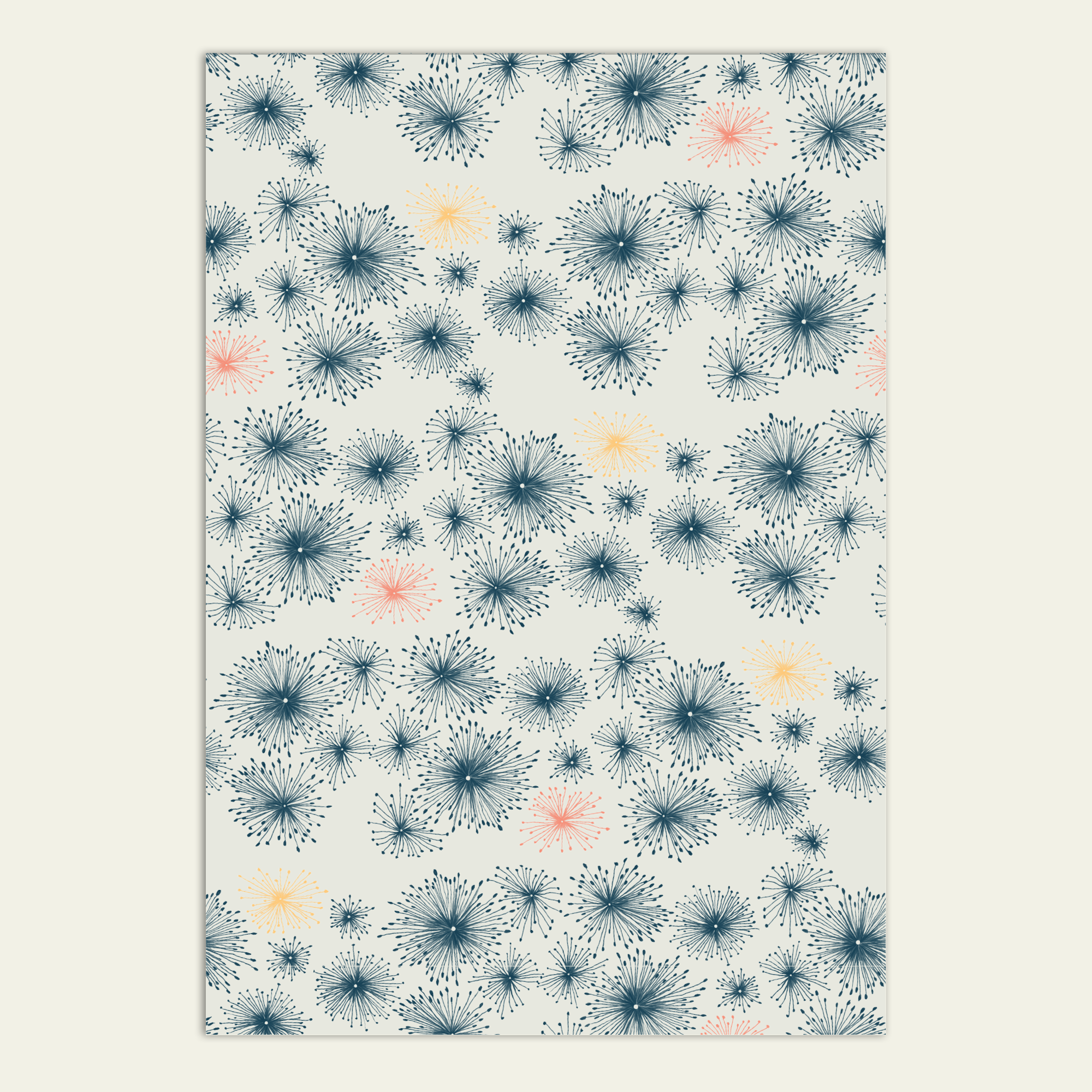 Abstract Dandelions Gift Wrap