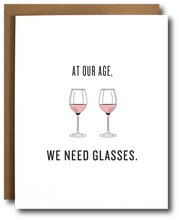 Need Glasses Rosé Birthday Card