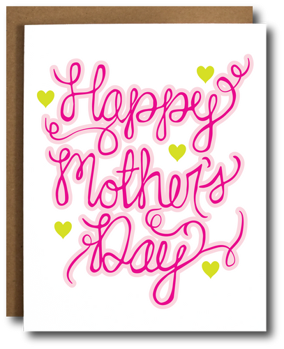 Hand Lettered Mother's Day Card