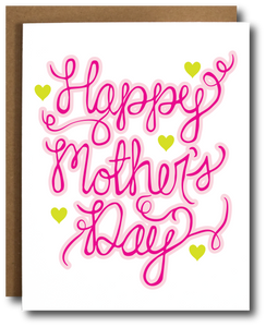 Hand Lettered Mother's Day Card