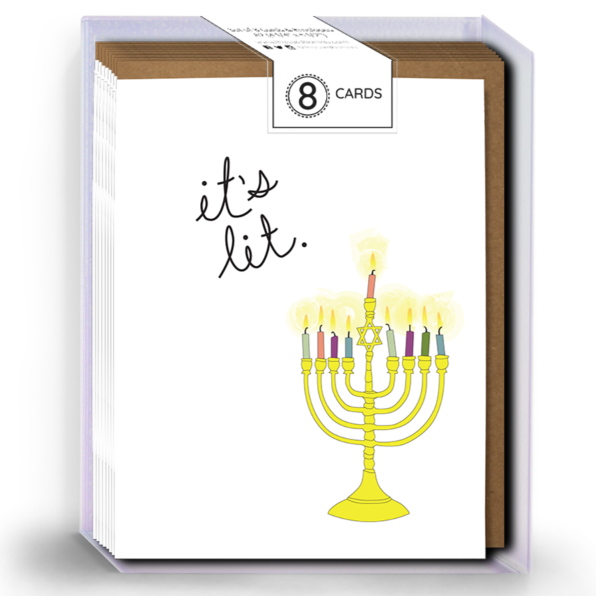 BOXED SET - It's Lit Hanukkah Cards