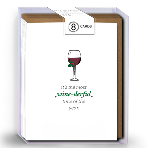 BOXED SET - Wine-derful Time of Year Christmas Cards