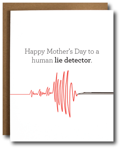 Lie Detector Mother's Day Card