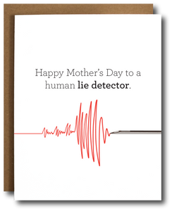 Lie Detector Mother's Day Card