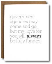 Government Agency Love Card
