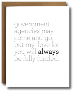 Government Agency Love Card