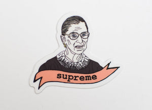 Ruth Bader Ginsburg 'Supreme' Sticker