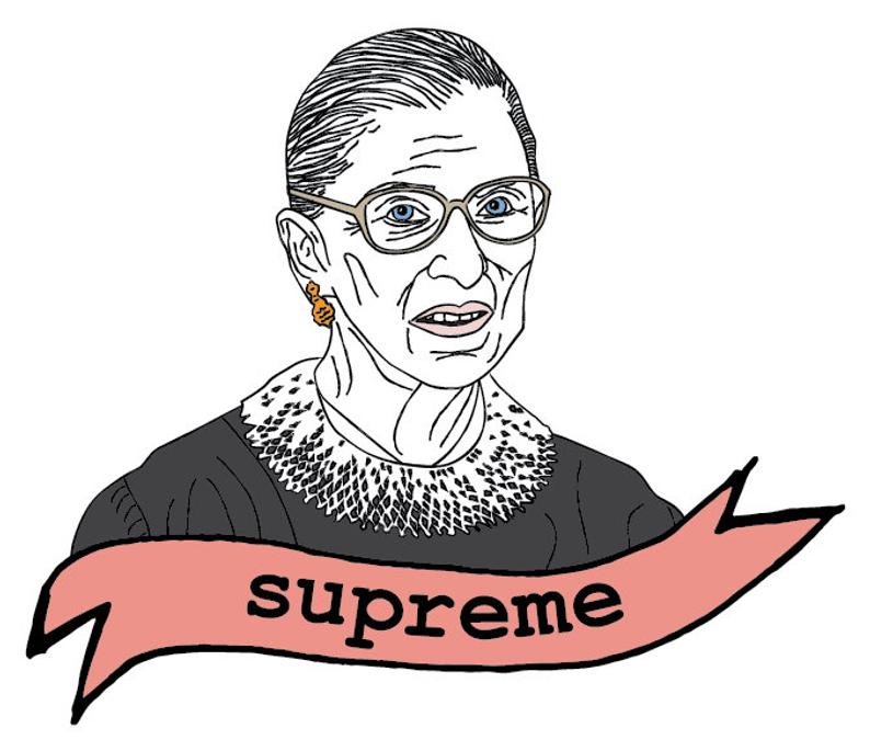 Ruth Bader Ginsburg 'Supreme' Sticker