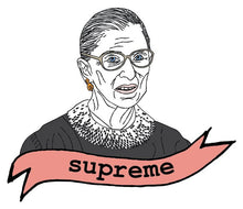 Ruth Bader Ginsburg 'Supreme' Sticker