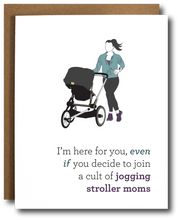 Stroller Runner Mom Baby Card