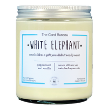 White Elephant Christmas Candle