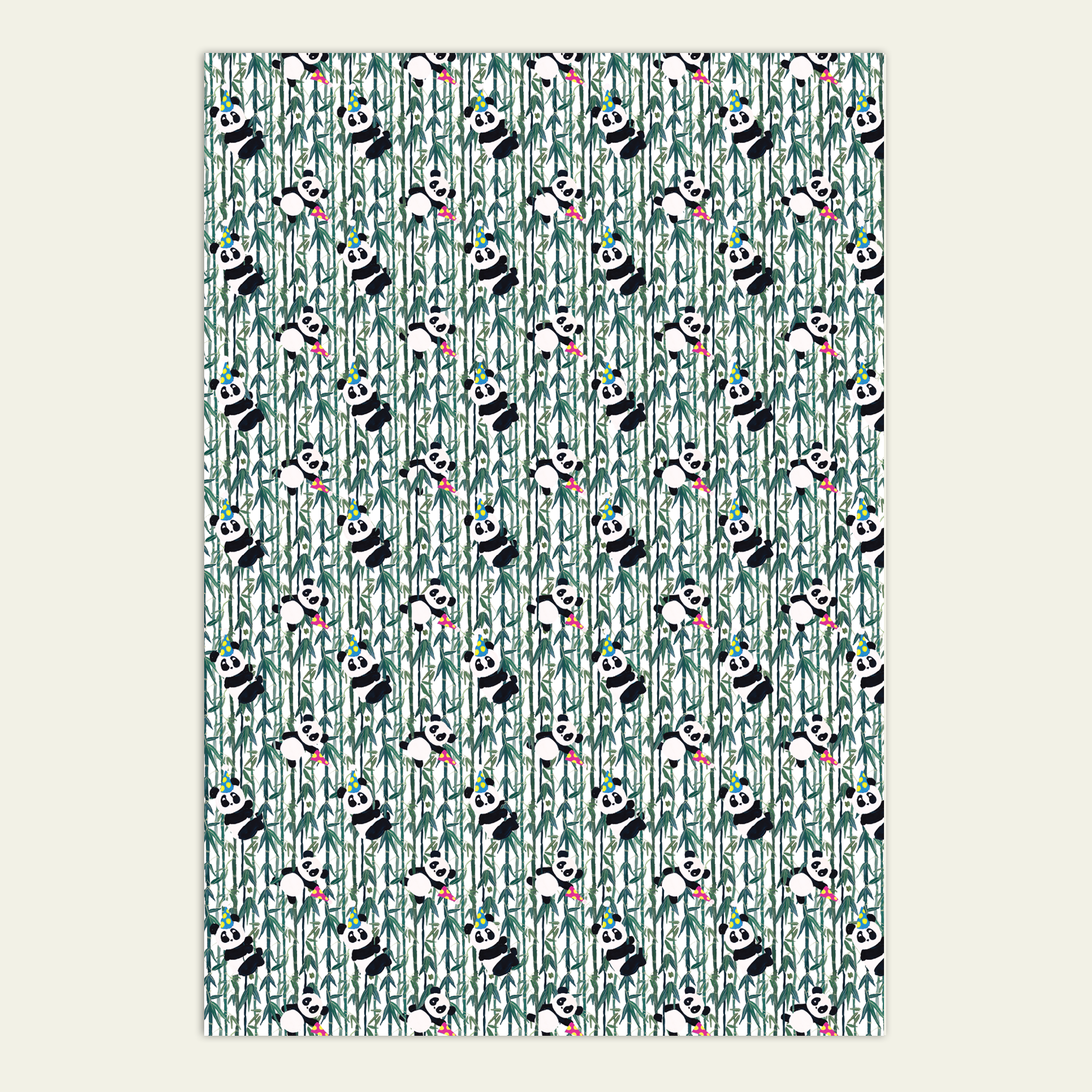 Panda 1st Birthday Wrapping Paper, 1st Birthday Baby Panda Gender Neutral  Wrapping Paper, Wrapping Paper for Boy Girl Fun Cute First Birthda 