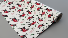 Cycling Santa Christmas Gift Wrap