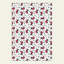 Cycling Santa Christmas Gift Wrap