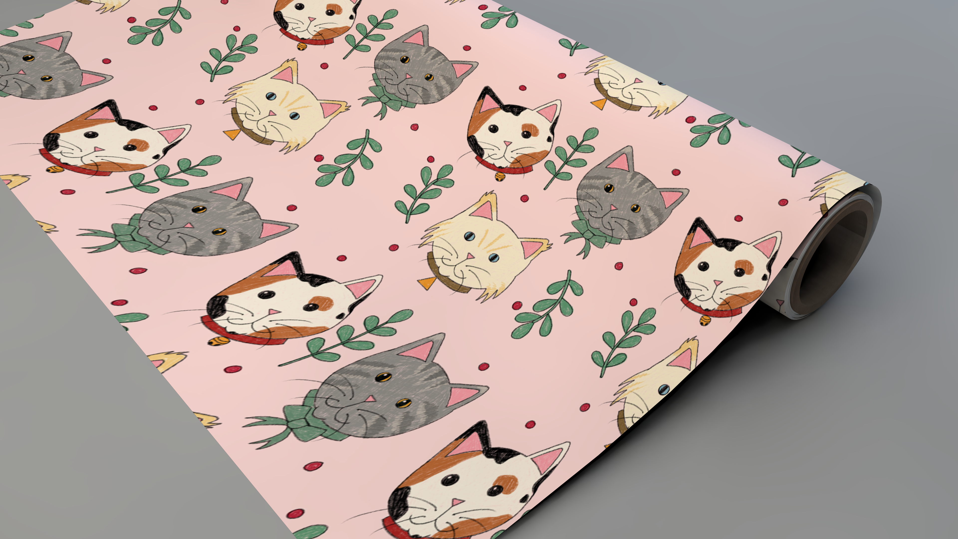 Meowy Christmas Gift Wrap