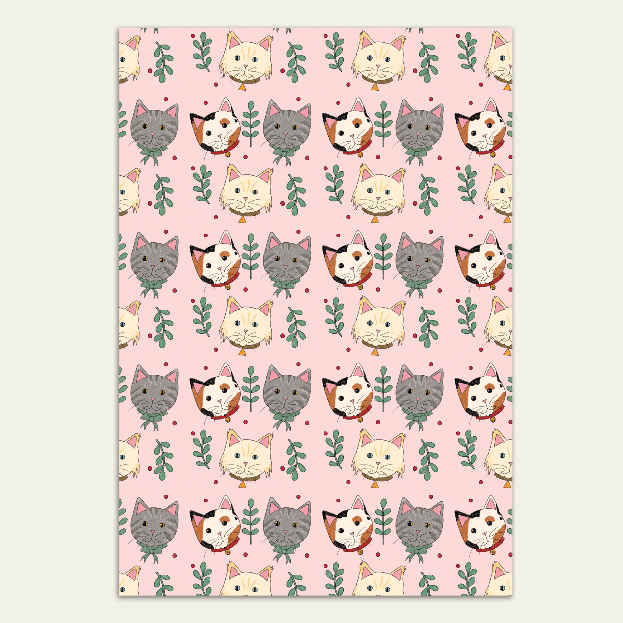 Meowy Christmas Gift Wrap