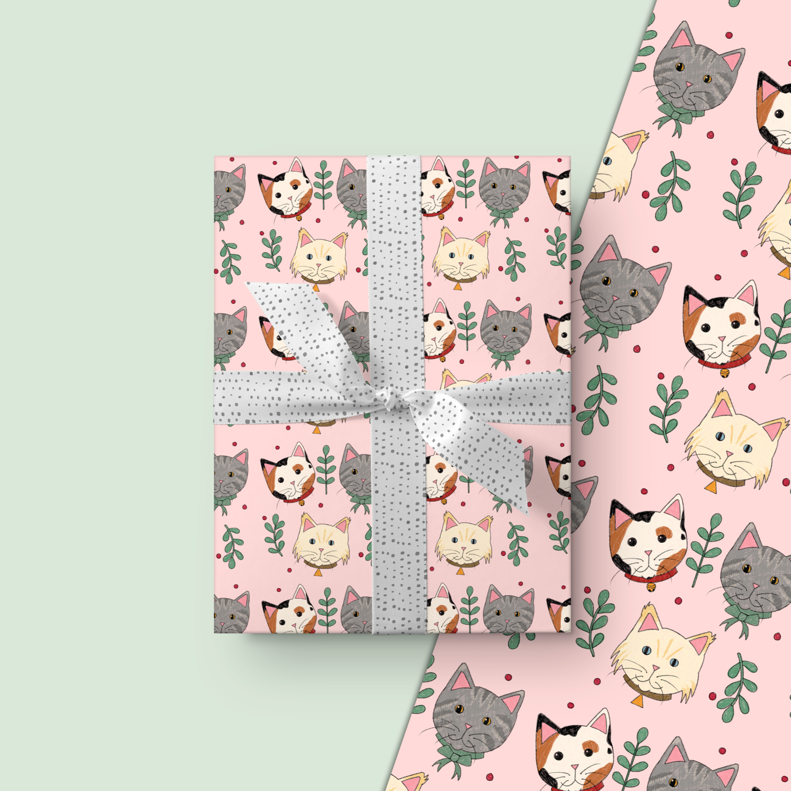 Meowy Christmas Gift Wrap