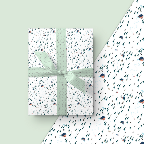 Ski Lodge Gift Wrap *Best Seller*