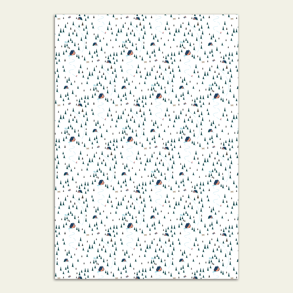 Ski Lodge Gift Wrap *Best Seller*