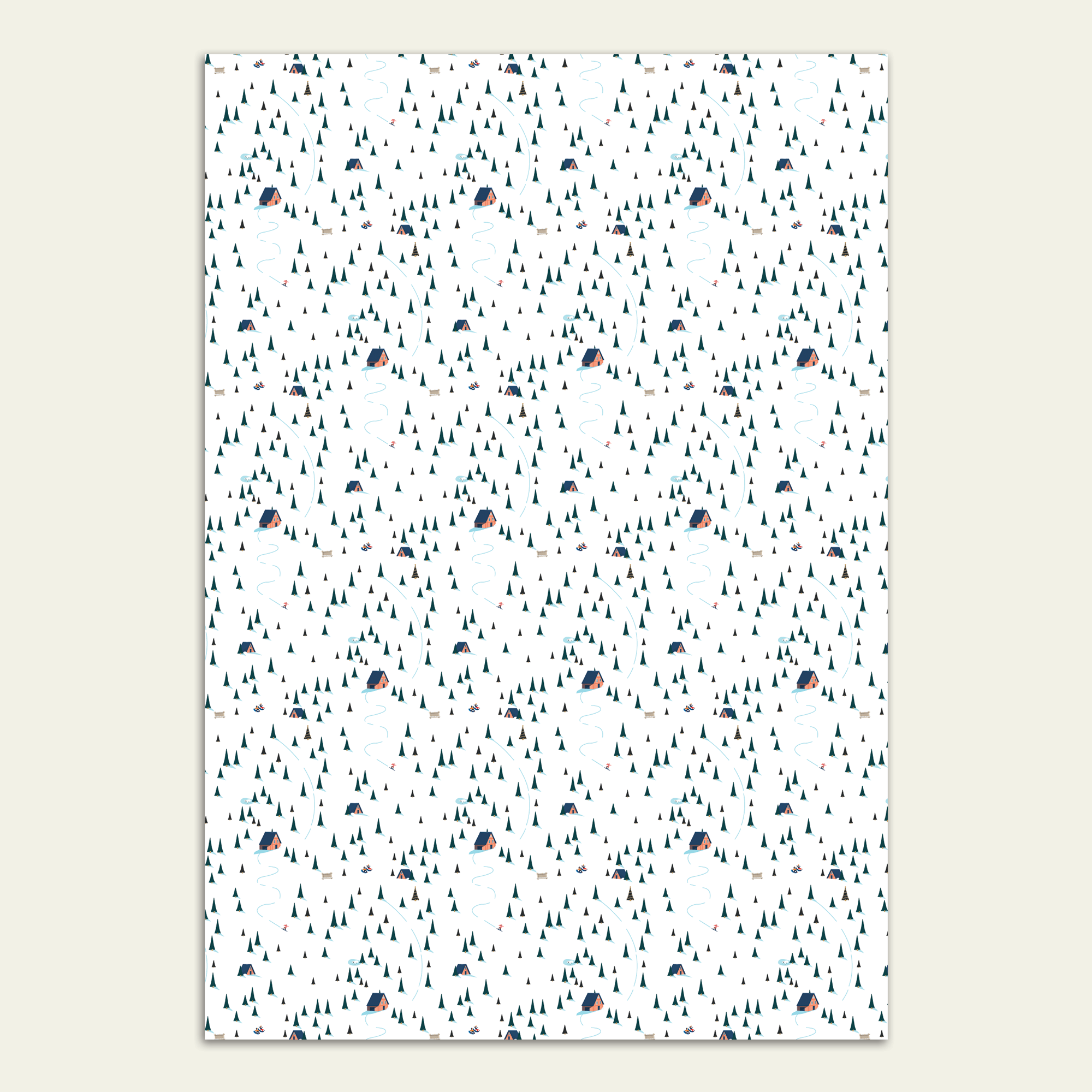 Ski Lodge Gift Wrap *Best Seller*