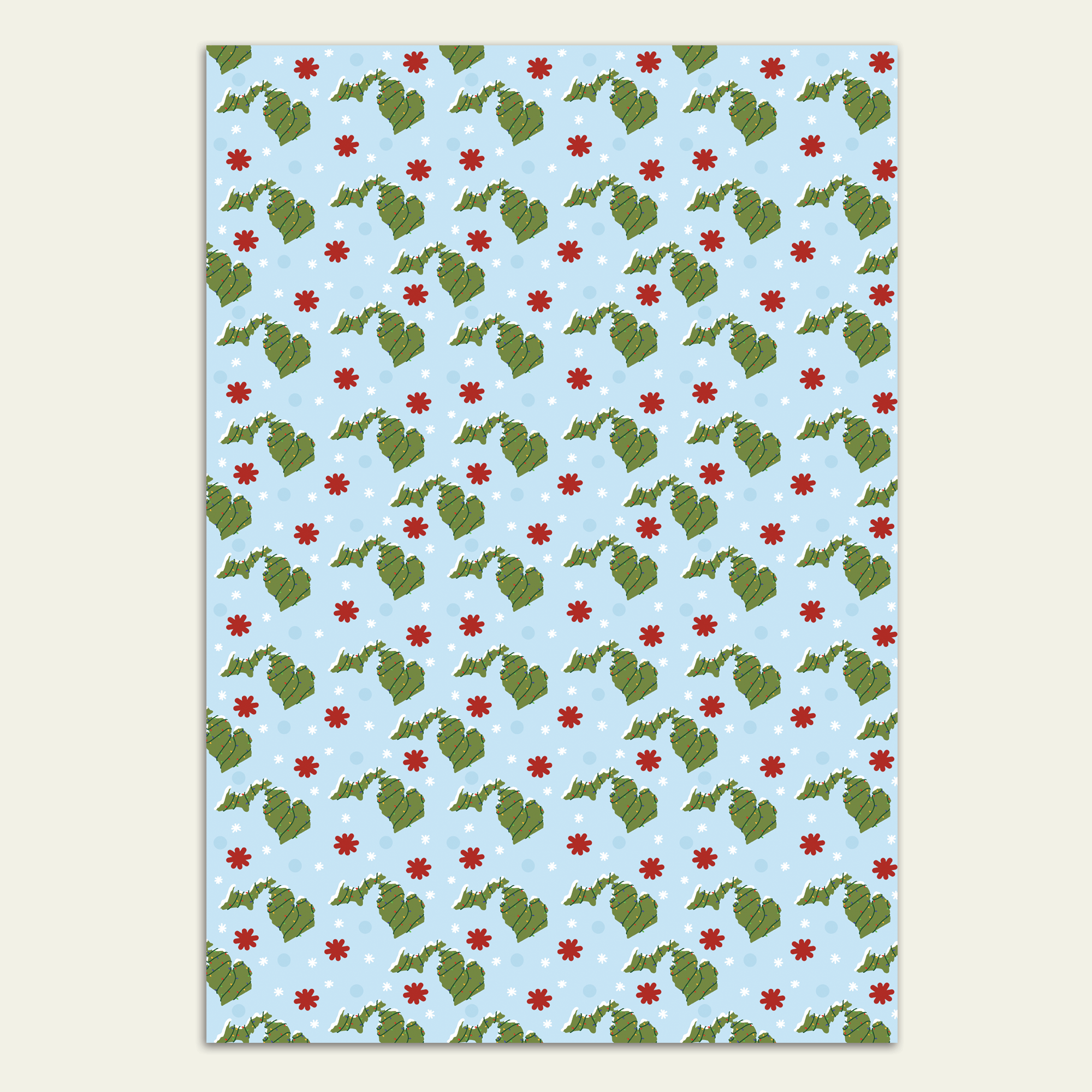 Michigan Winters Gift Wrap